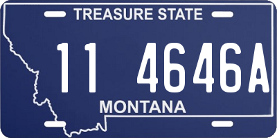 MT license plate 114646A