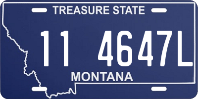 MT license plate 114647L