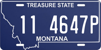 MT license plate 114647P