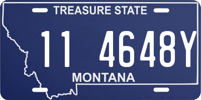 MT license plate 114648Y