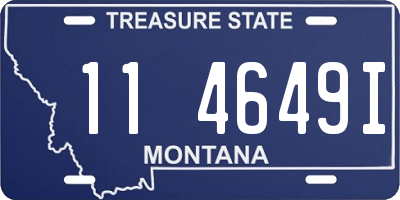 MT license plate 114649I