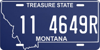 MT license plate 114649R