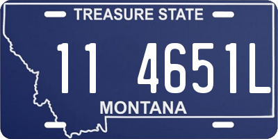 MT license plate 114651L