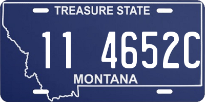 MT license plate 114652C