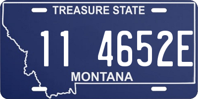 MT license plate 114652E