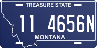 MT license plate 114656N