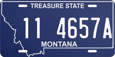 MT license plate 114657A