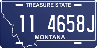 MT license plate 114658J