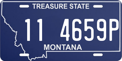 MT license plate 114659P