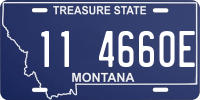 MT license plate 114660E