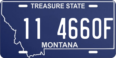 MT license plate 114660F