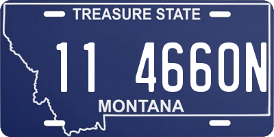 MT license plate 114660N