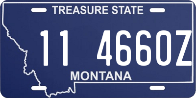 MT license plate 114660Z