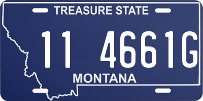MT license plate 114661G