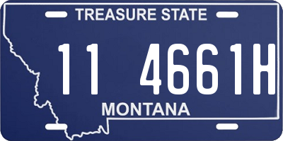 MT license plate 114661H