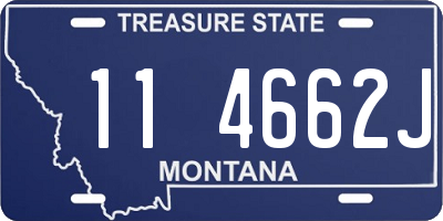 MT license plate 114662J