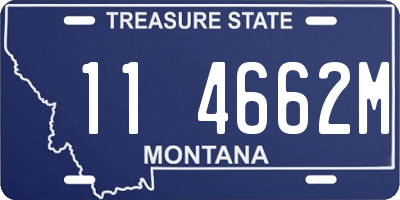 MT license plate 114662M