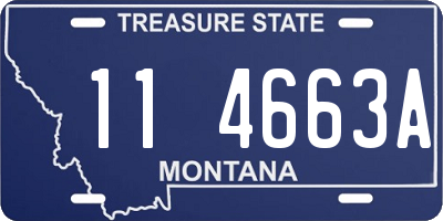 MT license plate 114663A