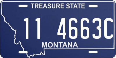 MT license plate 114663C