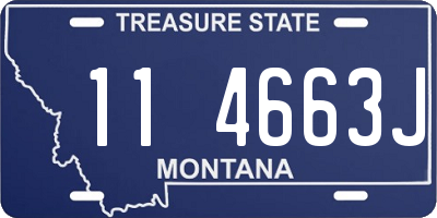 MT license plate 114663J