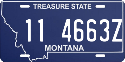 MT license plate 114663Z