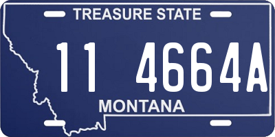 MT license plate 114664A