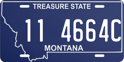 MT license plate 114664C