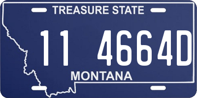 MT license plate 114664D