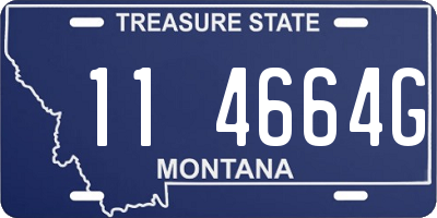 MT license plate 114664G
