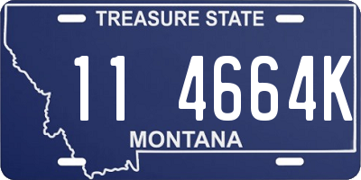 MT license plate 114664K
