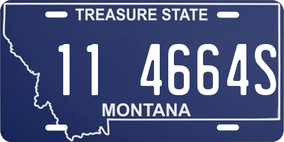 MT license plate 114664S