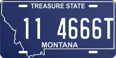 MT license plate 114666T