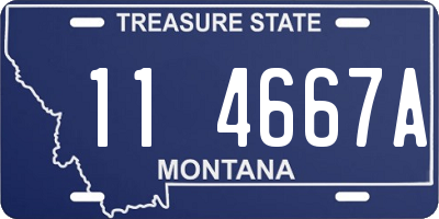 MT license plate 114667A