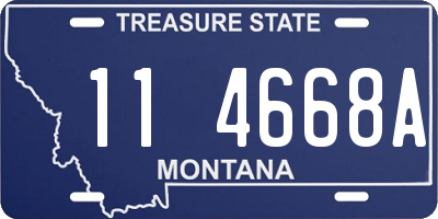 MT license plate 114668A