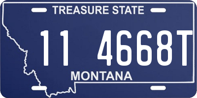 MT license plate 114668T