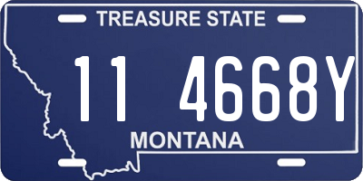 MT license plate 114668Y