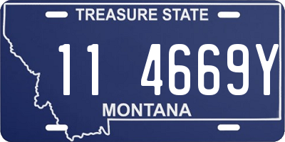 MT license plate 114669Y