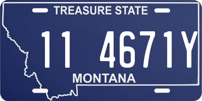 MT license plate 114671Y