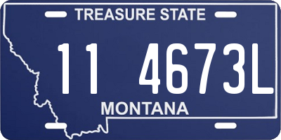 MT license plate 114673L