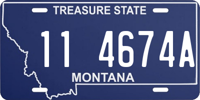 MT license plate 114674A