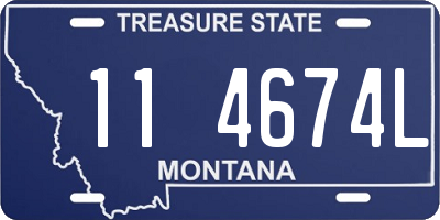 MT license plate 114674L