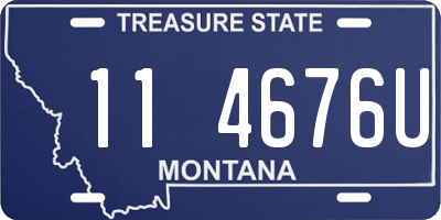 MT license plate 114676U