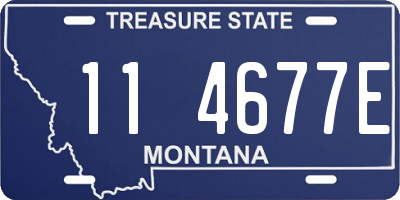 MT license plate 114677E