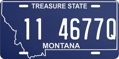 MT license plate 114677Q