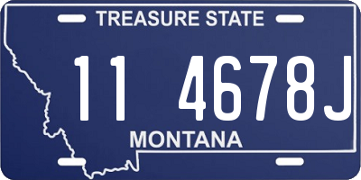 MT license plate 114678J