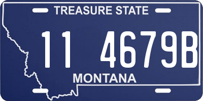 MT license plate 114679B