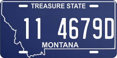 MT license plate 114679D