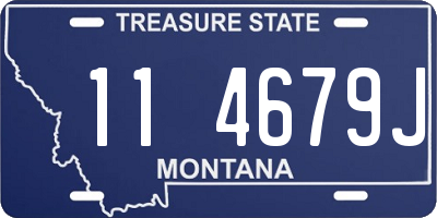 MT license plate 114679J