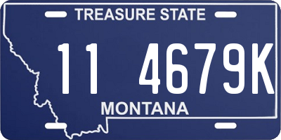 MT license plate 114679K