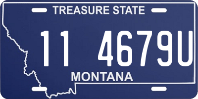 MT license plate 114679U